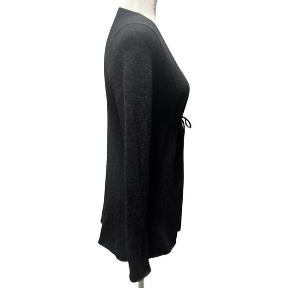 Vince 100% Cashmere Tie-Front Cardigan Sweater – Black, Size S - Picture 3 of 5